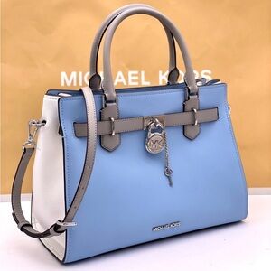 MICHAEL KORS Hamilton Medium
Color-Block Leather Satchel